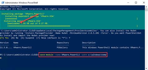 Download Open a Windows PowerShell (Admin) console and run the following command. Install-Module VMware.PowerCLI -Scope CurrentUser. b. Allow Execution of Local Scripts. Set-ExecutionPolicy RemoteSigned. c. See the VMware PowerCLI User’s Guide for more information.